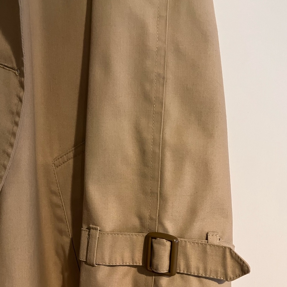 Classic VINTAGE London Fog Tan Women's Lined Trench Coat - Picture 6 of 10
